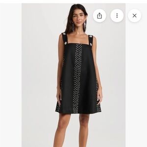 STINE GOYA Black Dress with Crystal Details